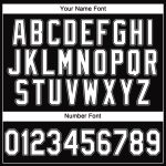 Custom Name and Number Performance T-Shirt - Personalized Black White-Gray Team Shirt Personalized Black White-Gray Performance