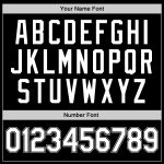 Personalized Throwback Basketball Jersey in Black and Gray - Size 2 Personalized Black White-Gray Throwback Basketball Jersey