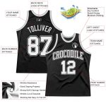Customizable Black and Gray Retro Basketball Jersey - Personalized Sports Apparel Personalized Black White-Gray Throwback