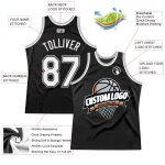 Personalized Basketball Jersey for Kids - Black and Gray Throwback Style, Size 4 Personalized Black White-Gray Throwback