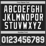 Personalized Basketball Jersey Black White Gray Throwback Style 5 Personalized Black White-Gray Throwback Basketball Jersey