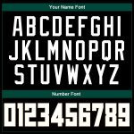 Custom Authentic Throwback Basketball Jersey Personalized Black White Hunter Green with Custom Name & Number Personalized