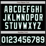 Customizable Authentic Baseball Jersey in Black, White, and Kelly Green - Personalized Name and Number - Team Apparel Personalized