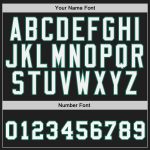 Custom Baseball Jersey Personalized Black White Kelly Green Team Name Number Personalized Black White-Kelly Green Authentic