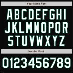 Personalized Bomber Jacket Black White Kelly Green Full-Snap Varsity Letterman Personalized Black White-Kelly Green Bomber