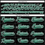 Custom Name Number Jersey - Personalized Black White Kelly Green Hockey Lace Neck Team Shirt Personalized Black White-Kelly