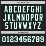 Personalized Two Tone Baseball Jersey - Black White Kelly Green Design Personalized Black White-Kelly Green Two Tone Baseball