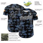 3D Boats and Fish Baseball Jersey - Personalized Black and Light Blue Design Personalized Black White-Light Blue 3D Boats