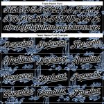 3D Boats and Fish Baseball Jersey - Personalized Black and Light Blue Design Personalized Black White-Light Blue 3D Boats