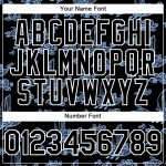 Custom Name and Number Authentic Baseball Jersey 3D Pattern Design with Black, White, Light Blue Boats and Fish Personalized