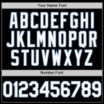 Custom Throwback Baseball Jersey - Personalized Black and Light Blue with Team Name and Number Personalized Black White-Light