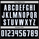 Custom Authentic Basketball Jersey with Personalized Name and Number - Black White-Light Blue Throwback Style Personalized