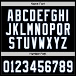 Custom Name & Number Hockey Jersey - Personalized Black & Light Blue Team Jersey Personalized Black White-Light Blue Hockey