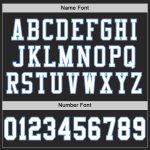 Personalized Authentic Football Jersey - Black White Light Blue Mesh Design Personalized Black White-Light Blue Mesh Authentic