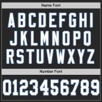 Personalized Black and Light Blue Authentic Throwback Football Jersey - Mesh Design Personalized Black White-Light Blue Mesh
