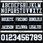 Personalized Black White Light Blue Mesh Football Jersey - Custom Sports Apparel 3 Personalized Black White-Light Blue Mesh