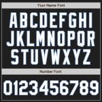 Personalized Unisex Softball Jersey - Black White Light Blue Two-Button Design Personalized Black White-Light Blue Two-Button