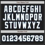 Personalized Two Tone Baseball Jersey - Black White Light Blue Design Personalized Black White-Light Blue Two Tone Baseball
