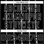 Custom Name Number Personalized Basketball Jersey Authentic City Edition Black White Lines Personalized Black White Lines