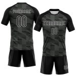Personalized Volleyball Uniform Jersey - Black and White Lines Sublimation Design Personalized Black White Lines Sublimation