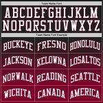 Custom Basketball Jersey - Personalized Black White Maroon Fade with Name and Number Personalized Black White-Maroon Authentic