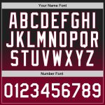 Custom Basketball Jersey - Personalized Black White Maroon Fade with Name and Number Personalized Black White-Maroon Authentic