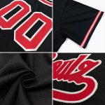 Custom Name Number Personalized Black White Maroon Baseball Jersey Shirt Authentic Throwback Rib-Knit Personalized Black