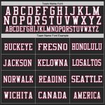 Custom Name Number Black White Maroon Mesh Football Jersey - Personalized Authentic Throwback Team Apparel Personalized Black