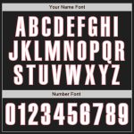 Custom Name and Number Personalized Baseball Jersey - Medium Pink, Black & White Team Style Personalized Black White-Medium