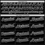 Customizable Black and White Throwback Baseball Jersey - Personalized Classic Sports Apparel Personalized Black White Mesh