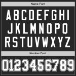 Personalized Black White Throwback Football Jersey Mesh Design 2 Personalized Black White Mesh Throwback Football Jersey