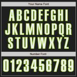Personalized Neon Green Black White Baseball Jersey for Men and Women Personalized Black White-Neon Green Baseball Jersey