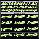 Personalized Black White Neon Green Line Baseball Jersey for Men and Women Personalized Black White-Neon Green Line Baseball