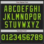 Personalized Black White Neon Green Pinstripe Baseball Jersey - Authentic Split Design Personalized Black White-Neon Green