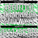 Personalized Sublimation Soccer Jersey in Black, White, and Neon Green - Custom Uniform 4 Personalized Black White-Neon Green