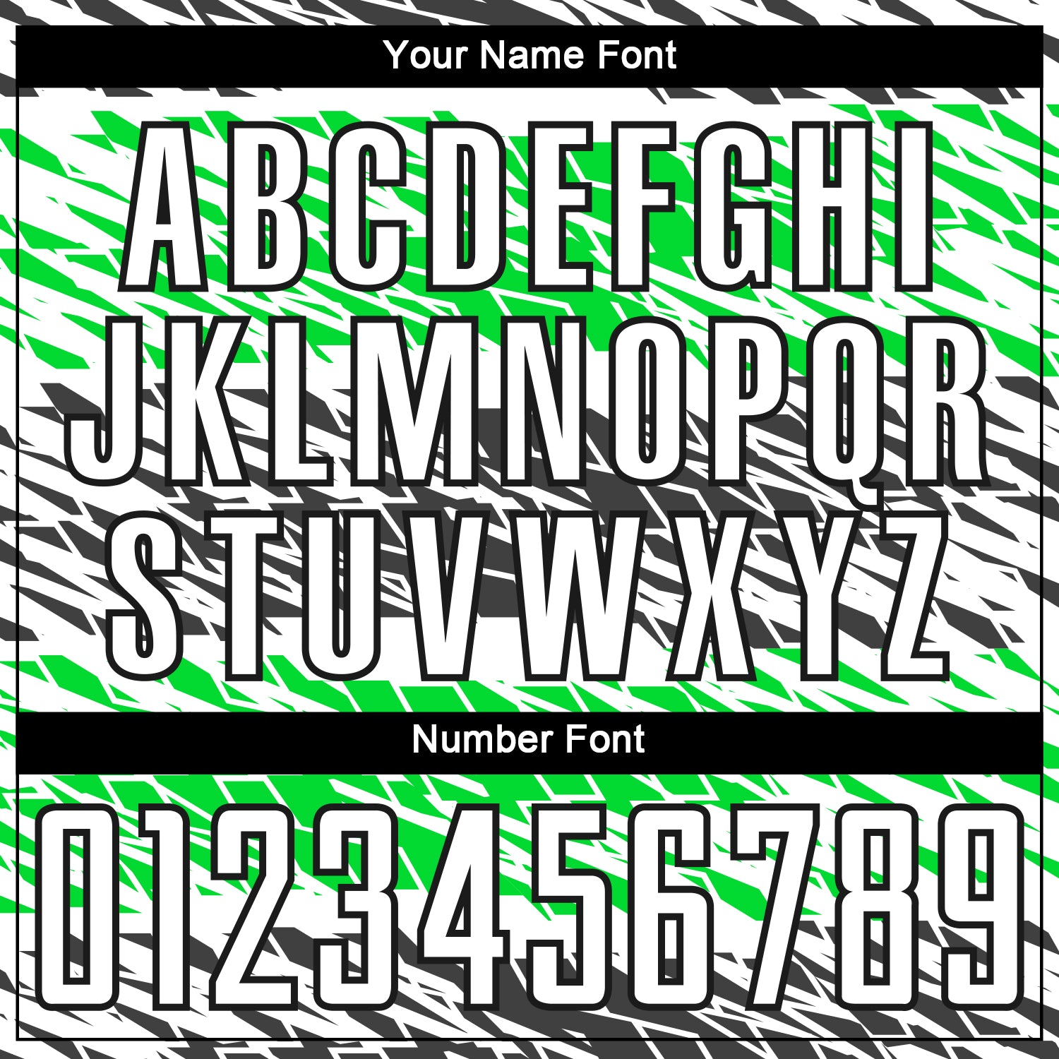 Personalized Sublimation Soccer Jersey in Black, White, and Neon Green - Custom Uniform 4 Personalized Black White-Neon Green - Image 6