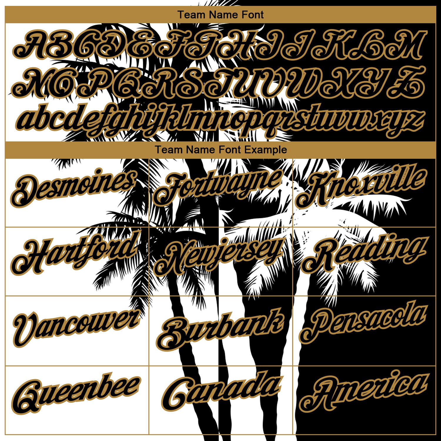 Personalized Black White-Old Gold 3D Pattern Design Hawaii Coconut Trees Performance Golf Polo Shirt Team Custom Name and Number Custom Name Number Golf Polo Shirt with 3D Coconut Trees Pattern - Personalized Black White Old Gold Design for Team Performance - Image 4