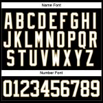 Personalized Hockey Jersey in Black, White, and Old Gold - Custom Lace Neck Design Personalized Black White-Old Gold Hockey
