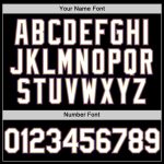 Custom Personalized Baseball Jersey - Black White Gold Purple Throwback, Team Name & Number, Authentic Mesh Personalized