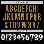 Custom Black White Old Gold-Royal Baseball Jersey - Personalized Sports Apparel Personalized Black White Old Gold-Royal Baseball