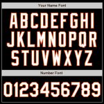Custom Black White Orange Baseball Jersey with Name & Number | Authentic Team Apparel Personalized Black White-Orange 3 Colors