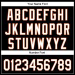 Personalized 3D Football Helmet Jersey Black White Orange with Animal Claw Design Personalized Black White-Orange 3D Football