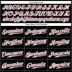 Personalized Authentic Baseball Jersey in Black, White, and Orange Color Combo Personalized Black White-Orange Authentic