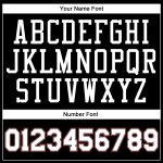 Personalized Authentic Baseball Jersey in Black, White, and Orange Color Combo Personalized Black White-Orange Authentic