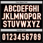 Custom Name and Number Personalized Black White-Orange Baseball Jersey - Authentic Team Jersey Personalized Black White-Orange