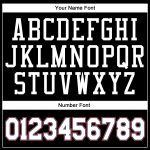 Personalized Authentic Basketball Jersey in Black White-Orange Throwback Style Personalized Black White-Orange Authentic