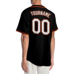 Custom Black White Orange Baseball Jersey - Personalized Sports Apparel 3 Personalized Black White-Orange Baseball Jersey