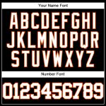 Personalized Black and Orange Baseball Jersey for Men and Women 67 Personalized Black White-Orange Baseball Jersey 67