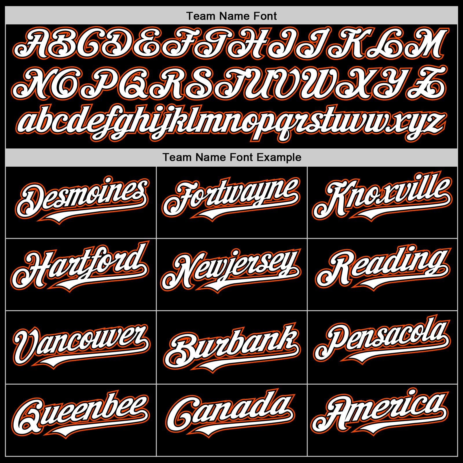 Personalized Black White-Orange Bomber Full-Snap Varsity Letterman Two Tone Hoodie Jacket Team Custom Name and Number Custom Bomber Varsity Hoodie Jacket with Personalized Team Name & Number - Black White-Orange Full-Snap Two Tone Personalized - Image 4