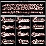 Custom Name Number Black White-Orange Hockey Jersey Personalized Team Apparel Personalized Black White-Orange Hockey Jersey